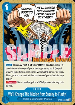 We'll Change This Mission from Sneaky to Flashy! (Pre-Release Stamp)