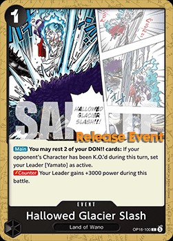 Hallowed Glacier Slash (Pre-Release Stamp)