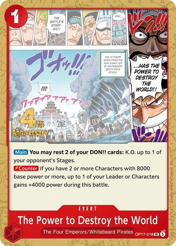 The Power to Destroy the World (4th Anniversary Stamp)