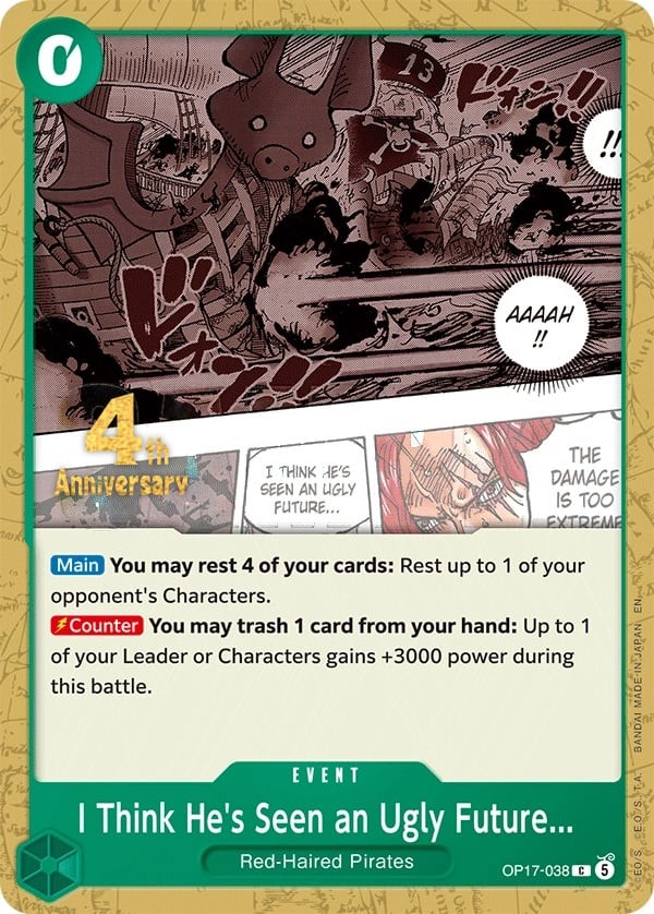 I Think He's Seen an Ugly Future... (4th Anniversary Stamp)