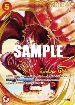 Monkey D. Luffy (Gold Signed)