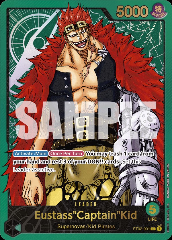 Eustass "Captain" Kid (Gold Text | Premium Card Collection -Leader Collection)